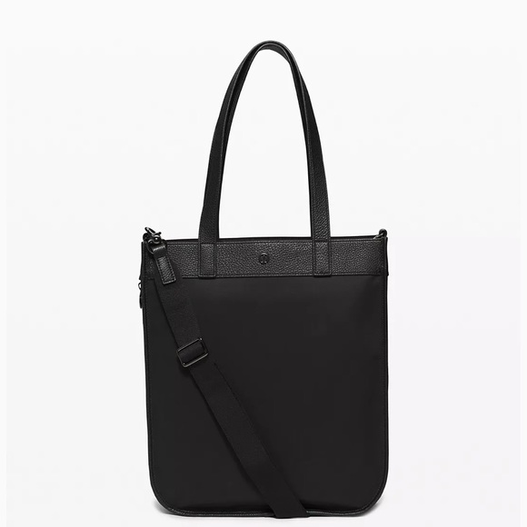 lululemon athletica Handbags - Lululemon Now and Always tote jacquard black suede